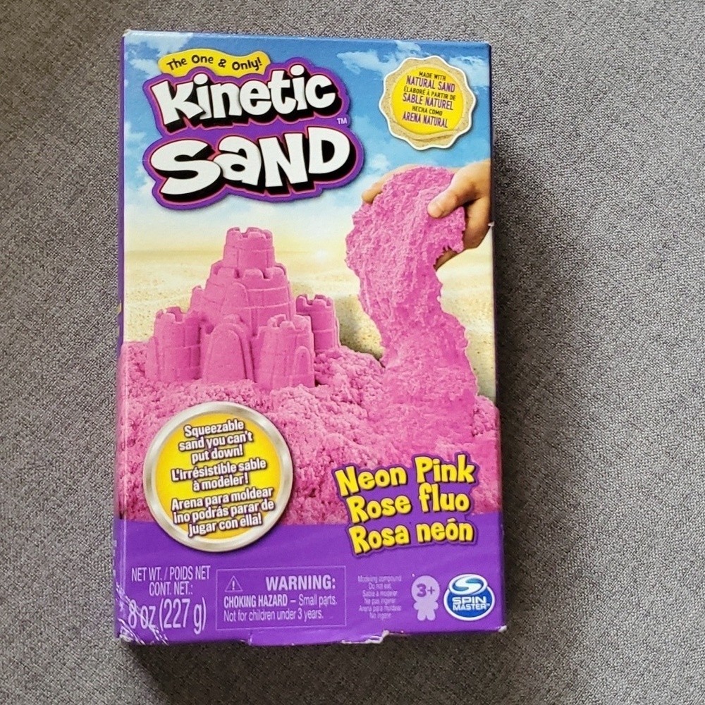 Kinetic sand the one & only NEON PINK 8 ounce see all manufacturer ⚠️ w…